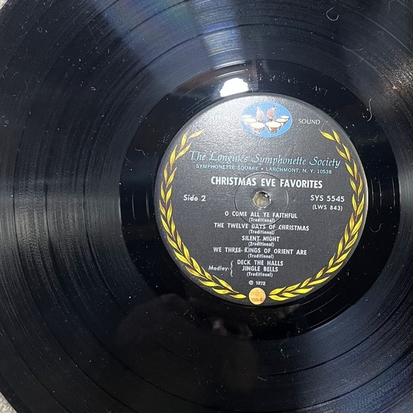 The Longines Symphonette Society Christmas‎ Eve Favorites Vinyl Record LP - Picture 6 of 6